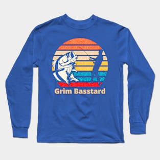 Grim BASStard (bass fishing) Long Sleeve T-Shirt